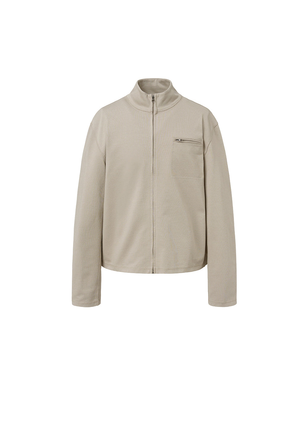slim fit pocket jumper, beige