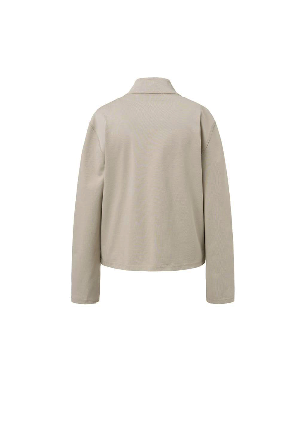 slim fit pocket jumper, beige