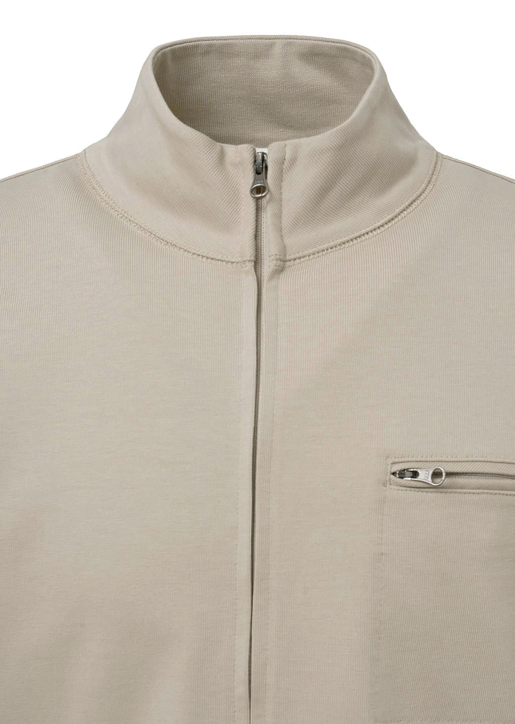 slim fit pocket jumper, beige