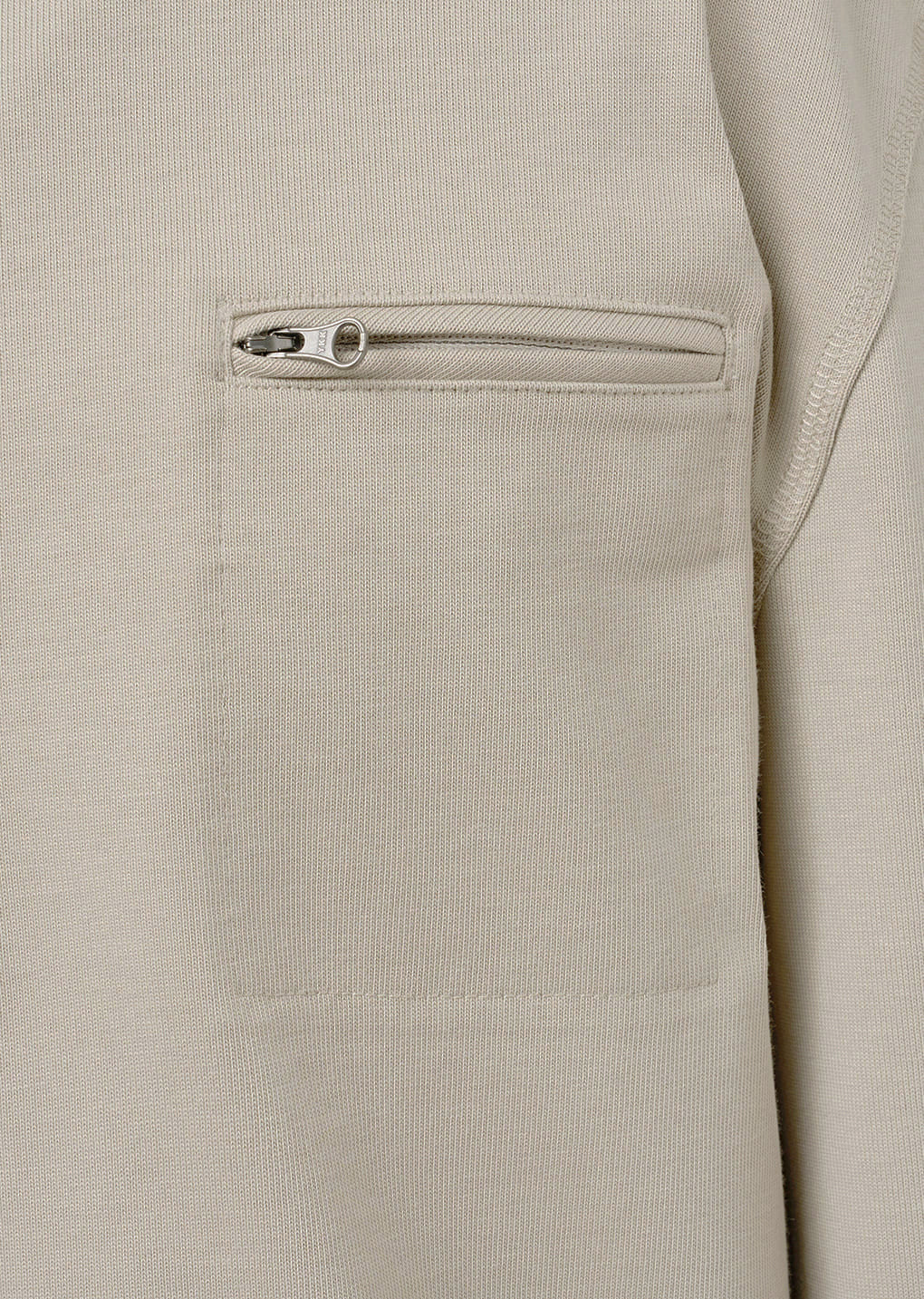 slim fit pocket jumper, beige