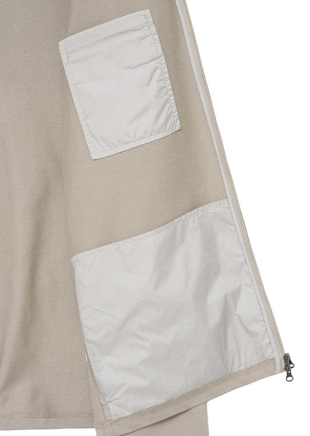 slim fit pocket jumper, beige