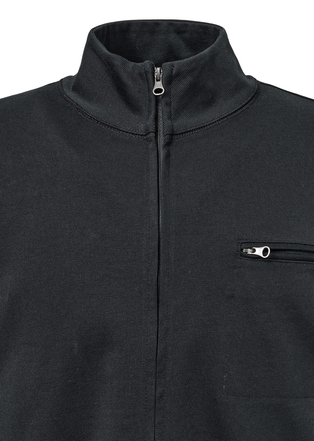 slim fit pocket jumper, black
