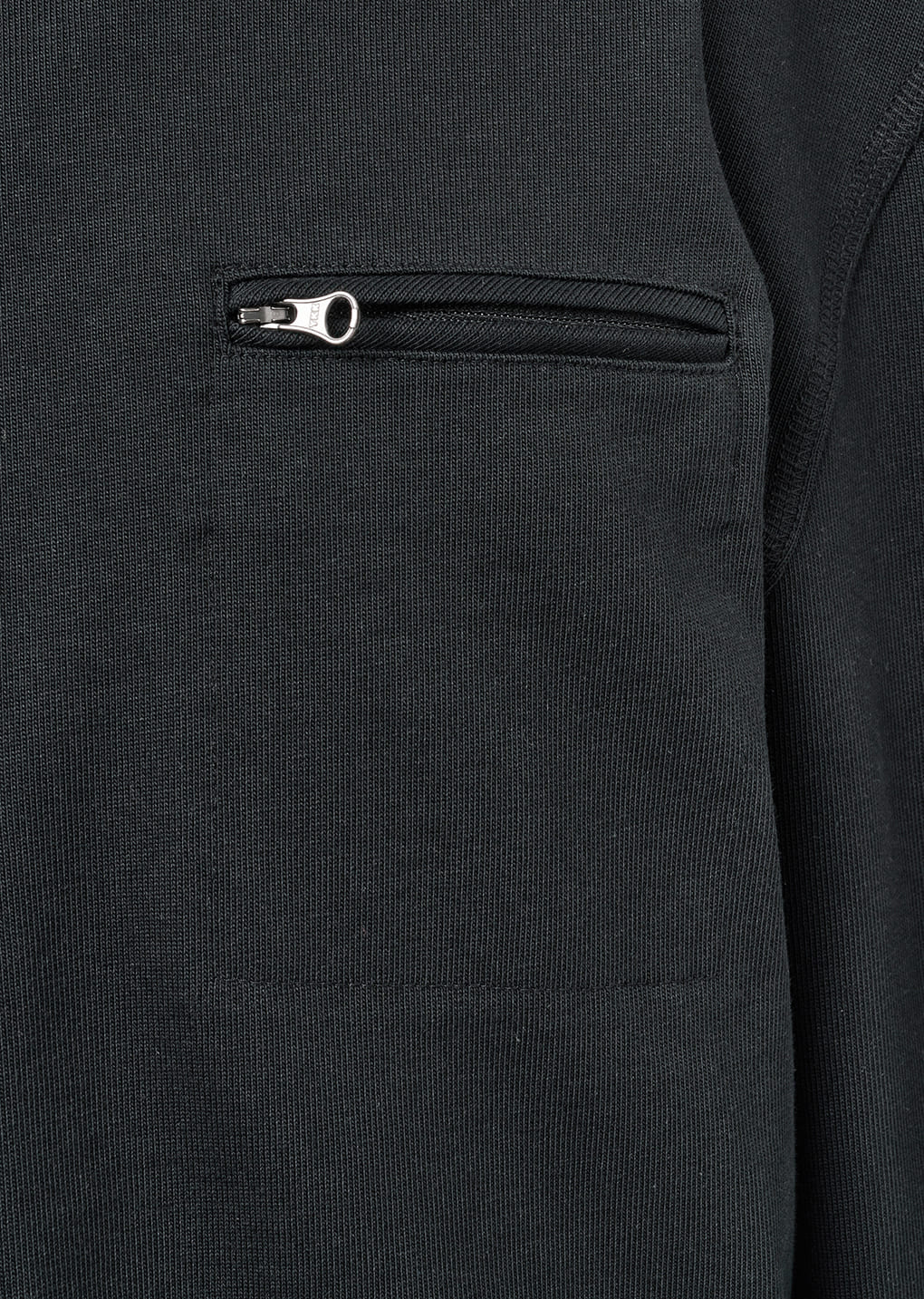 slim fit pocket jumper, black