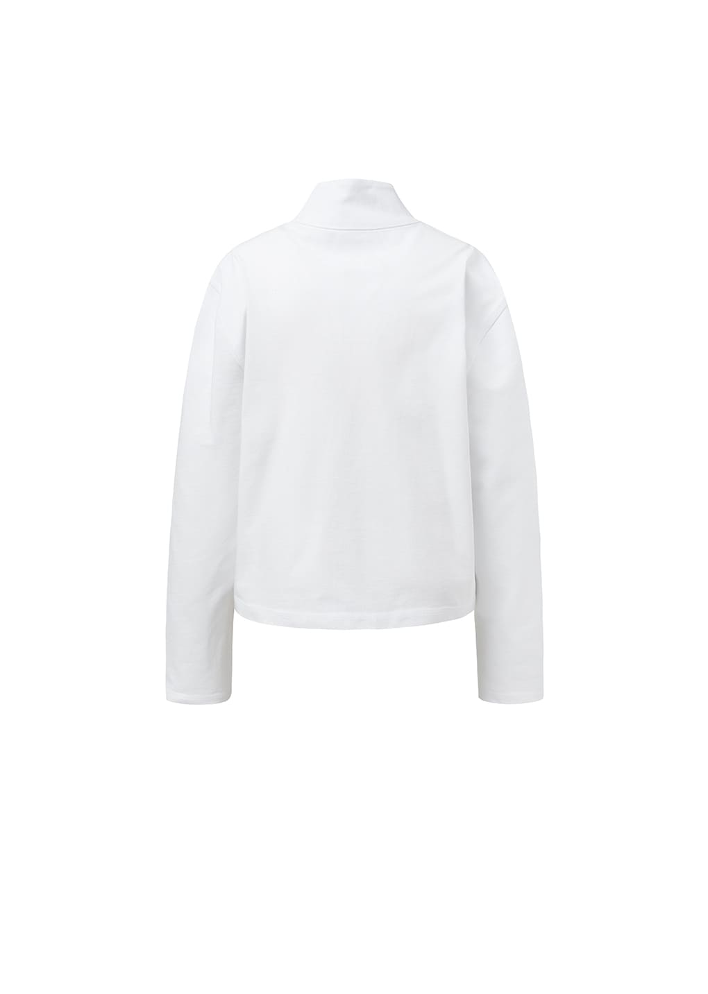 slim fit pocket jumper, white