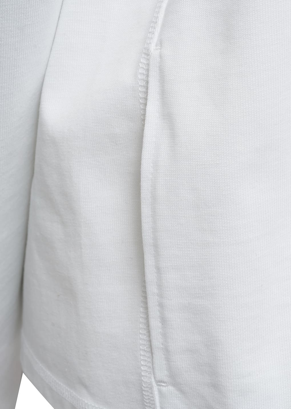 slim fit pocket jumper, white