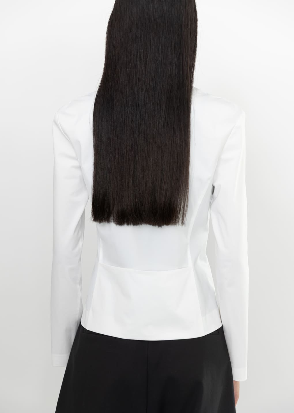 slim fit zip up jumper, white