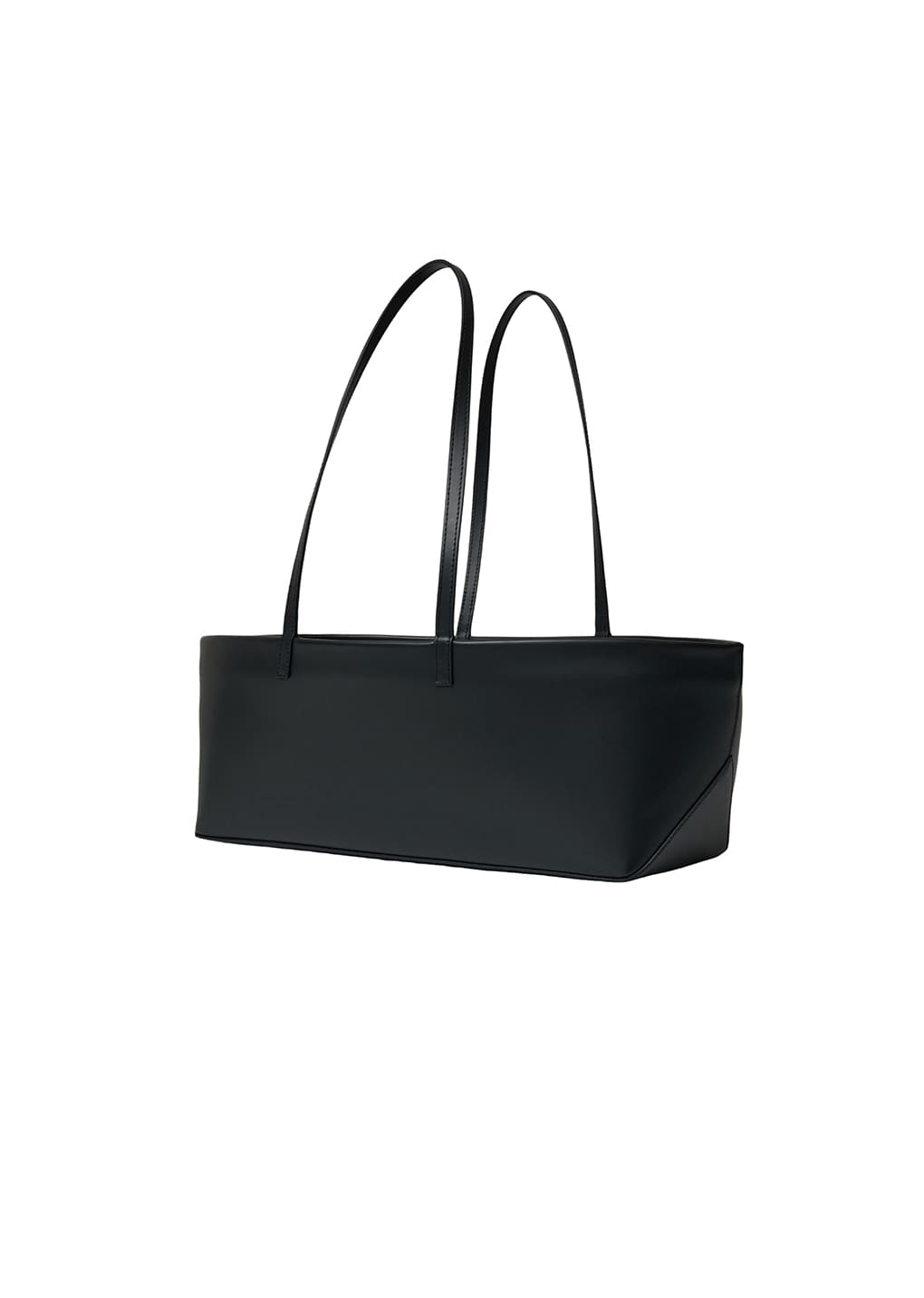 square leather bag, black hover