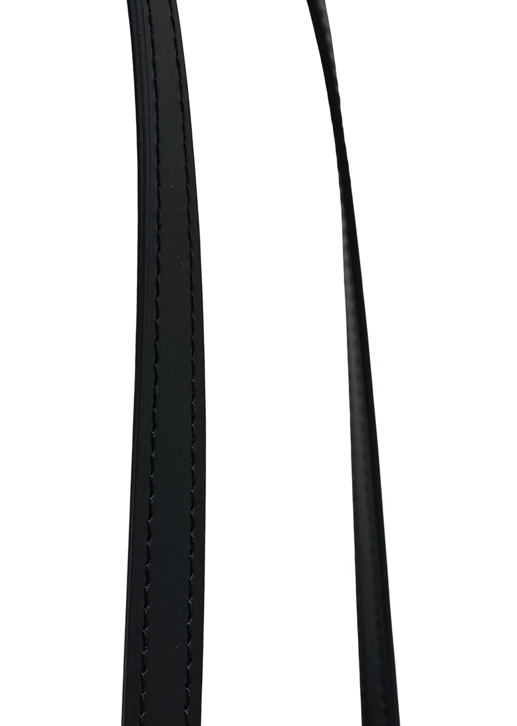 square leather bag, black