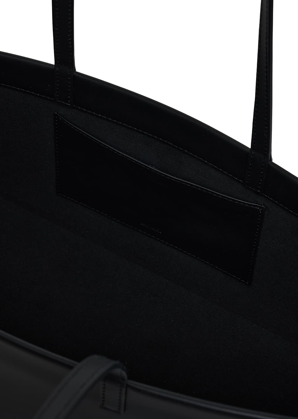 square leather bag, black