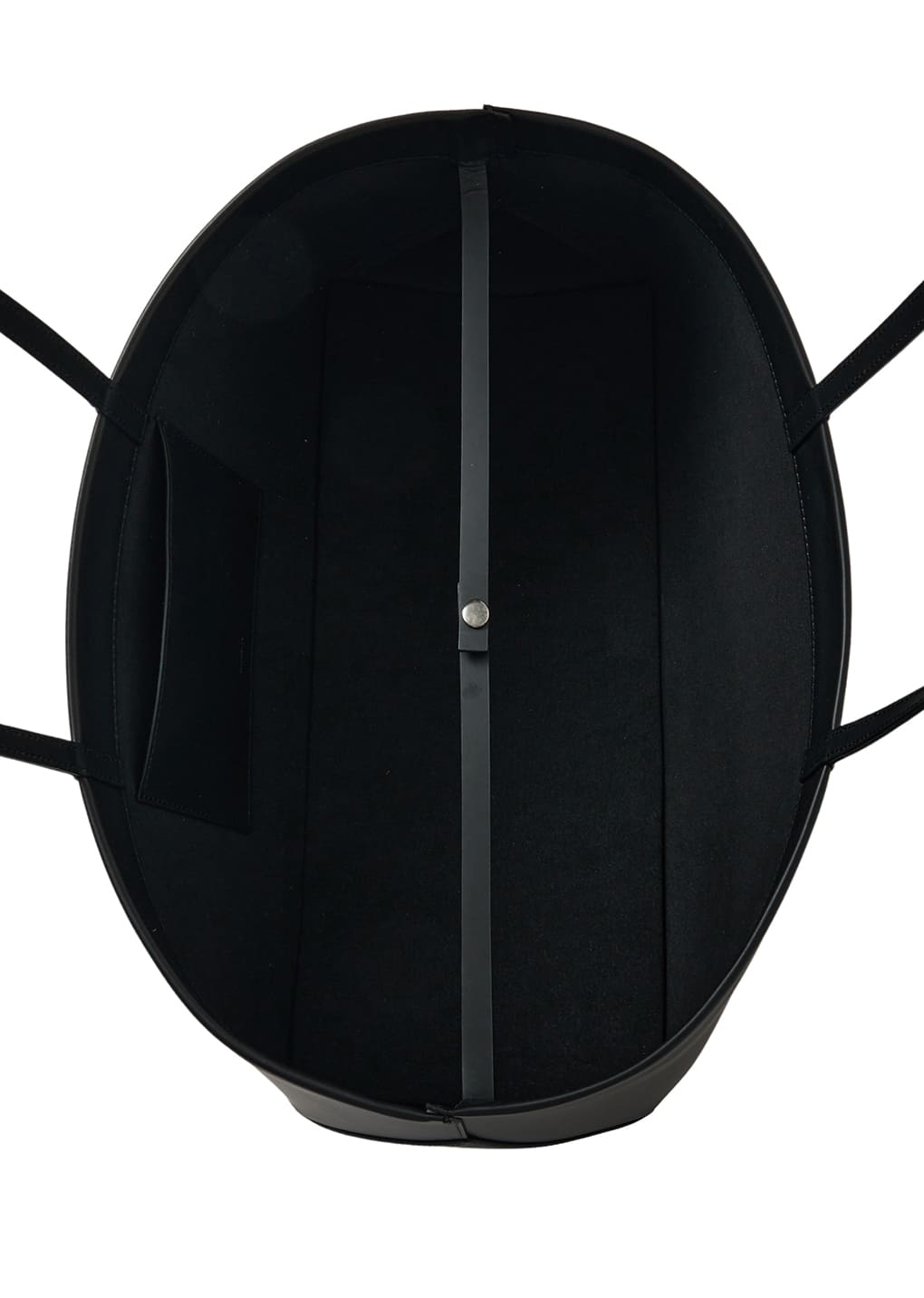 square leather bag, black