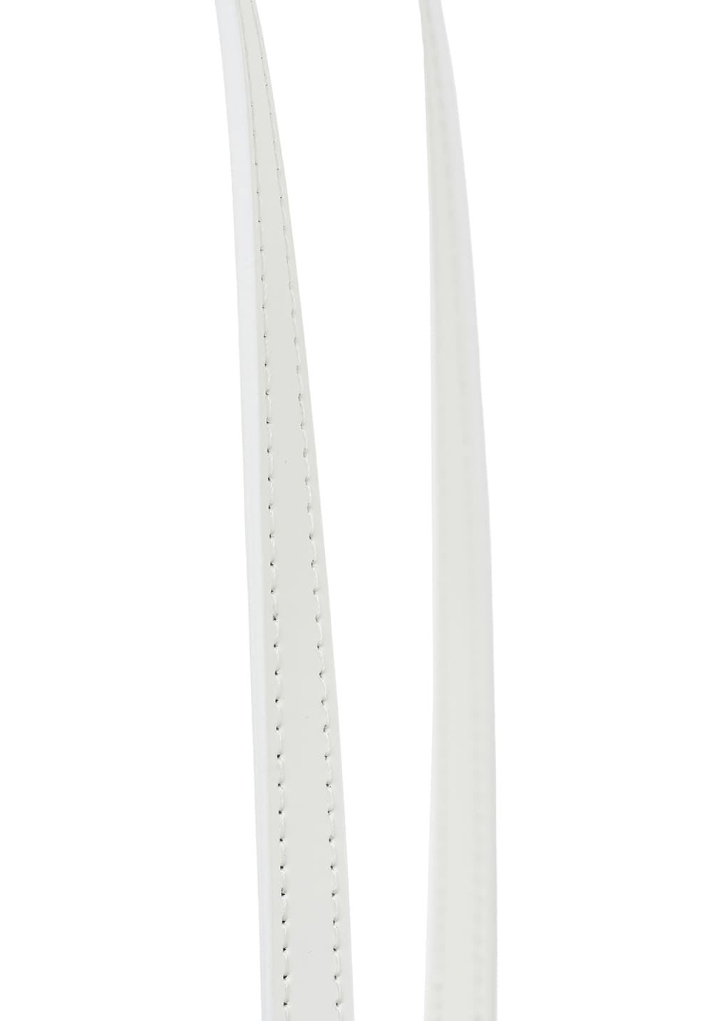 square leather bag, white