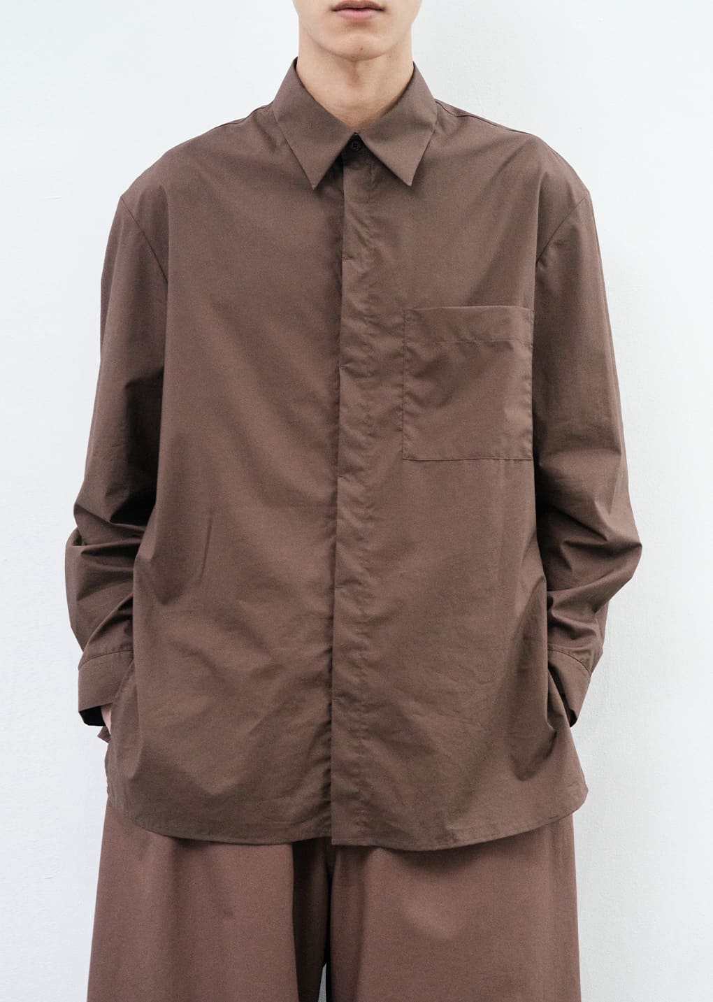 square pocket oversized shirts, burgundy