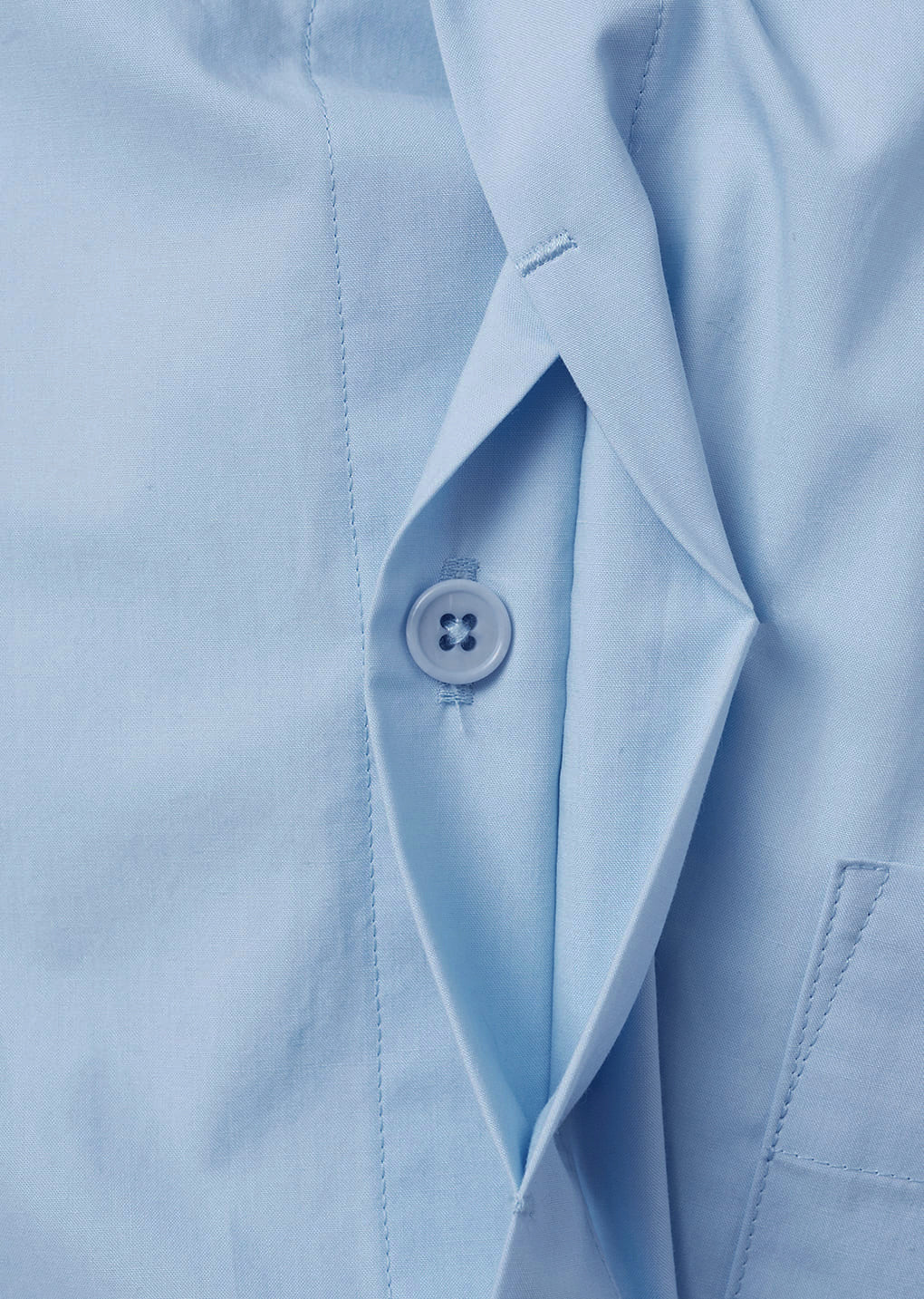 square pocket oversized shirts, light blue