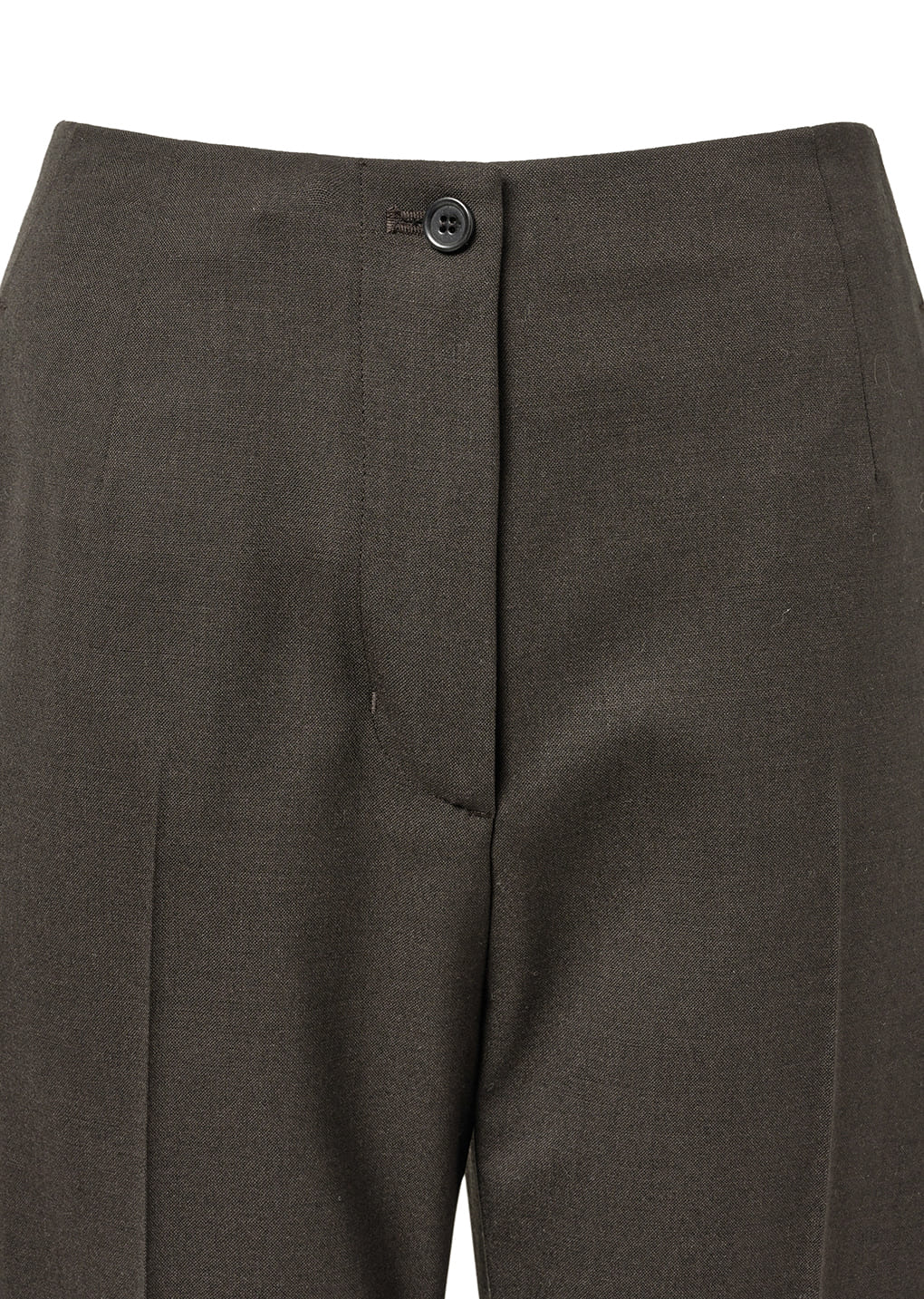 straight fit pants, dark brown