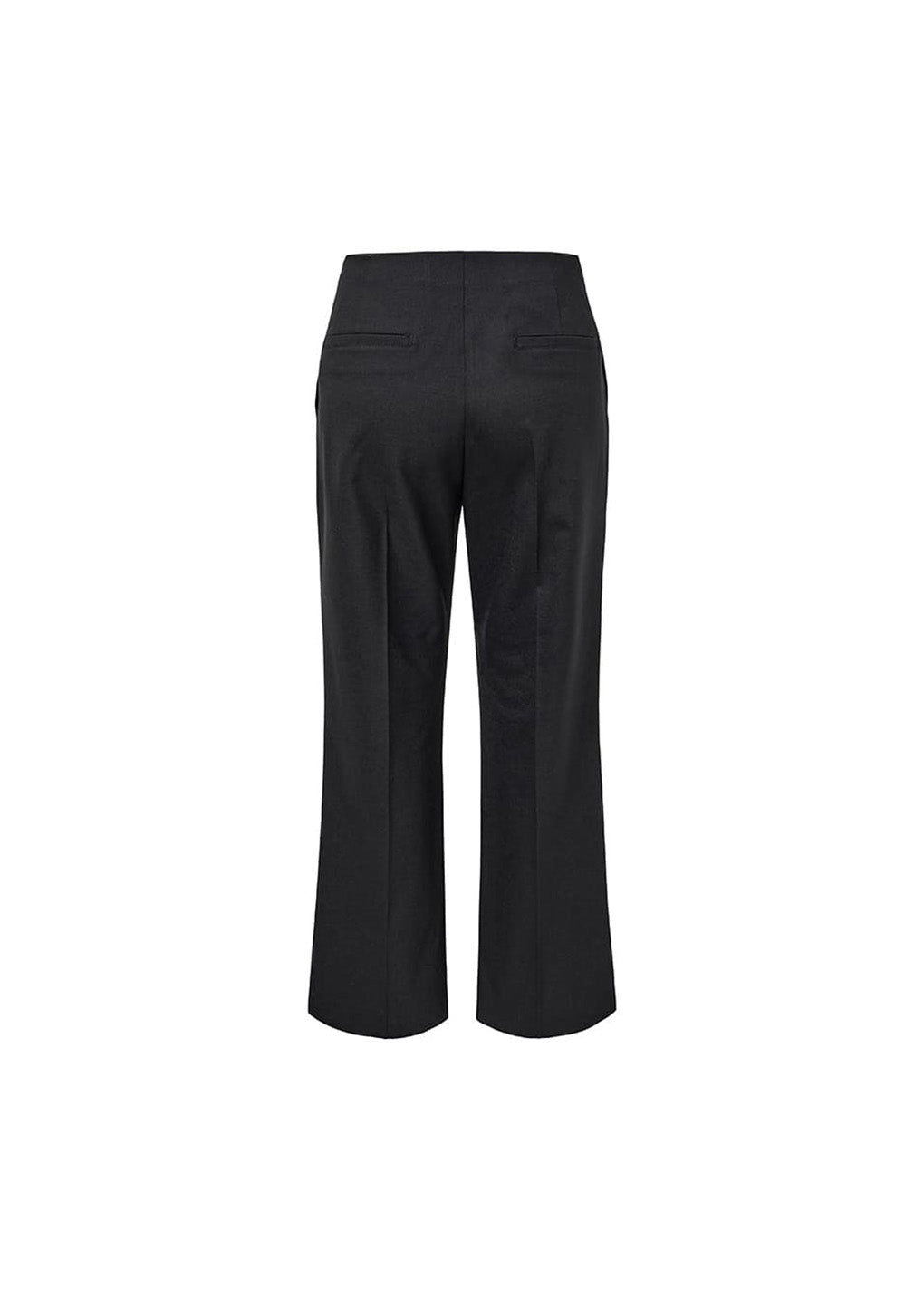 straight fit pants, black
