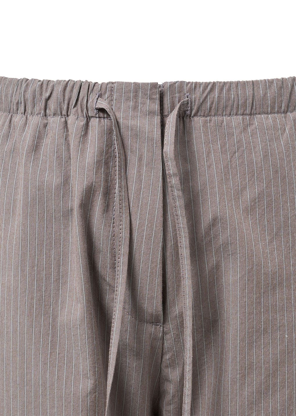 stripe banding pants, grey