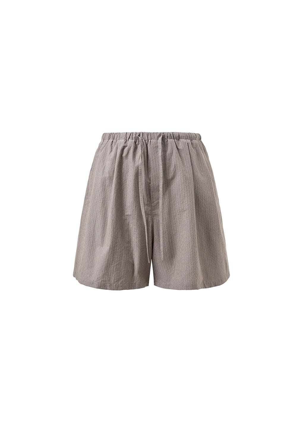stripe banding shorts, grey
