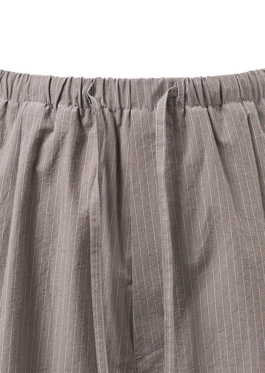 stripe banding shorts, grey