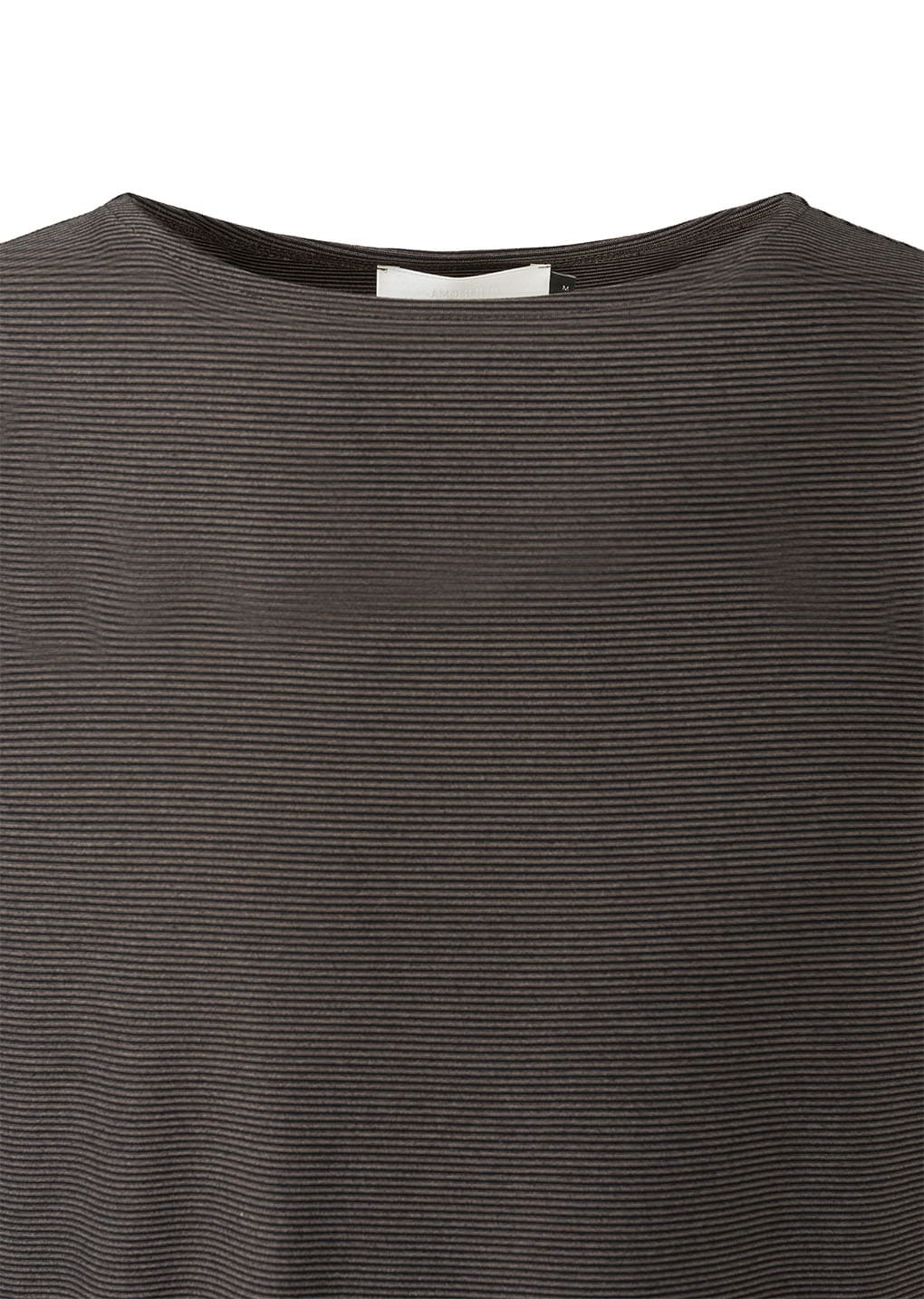 stripe boat neck long sleeve, grey