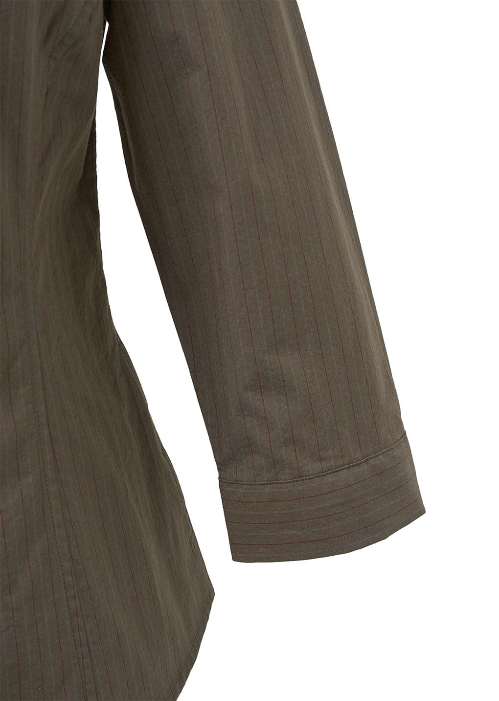 stripe half sleeve shirts, brown
