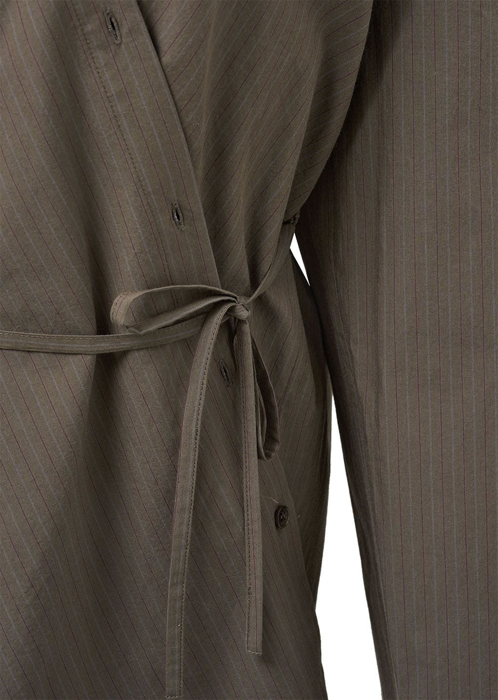 stripe shirts dress, brown