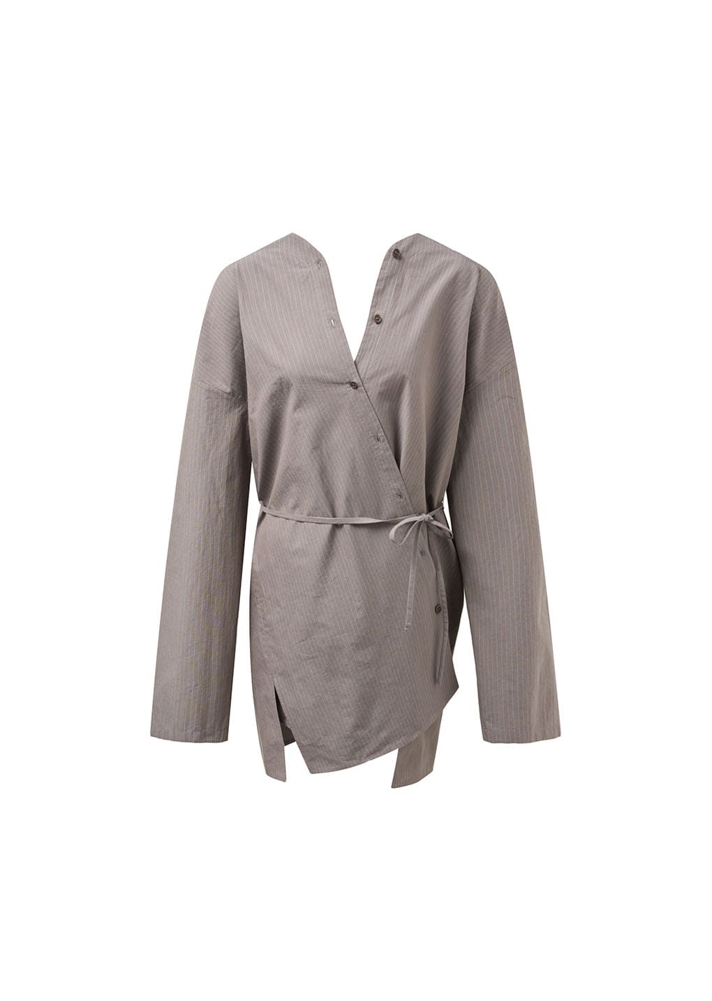 stripe shirts dress, grey