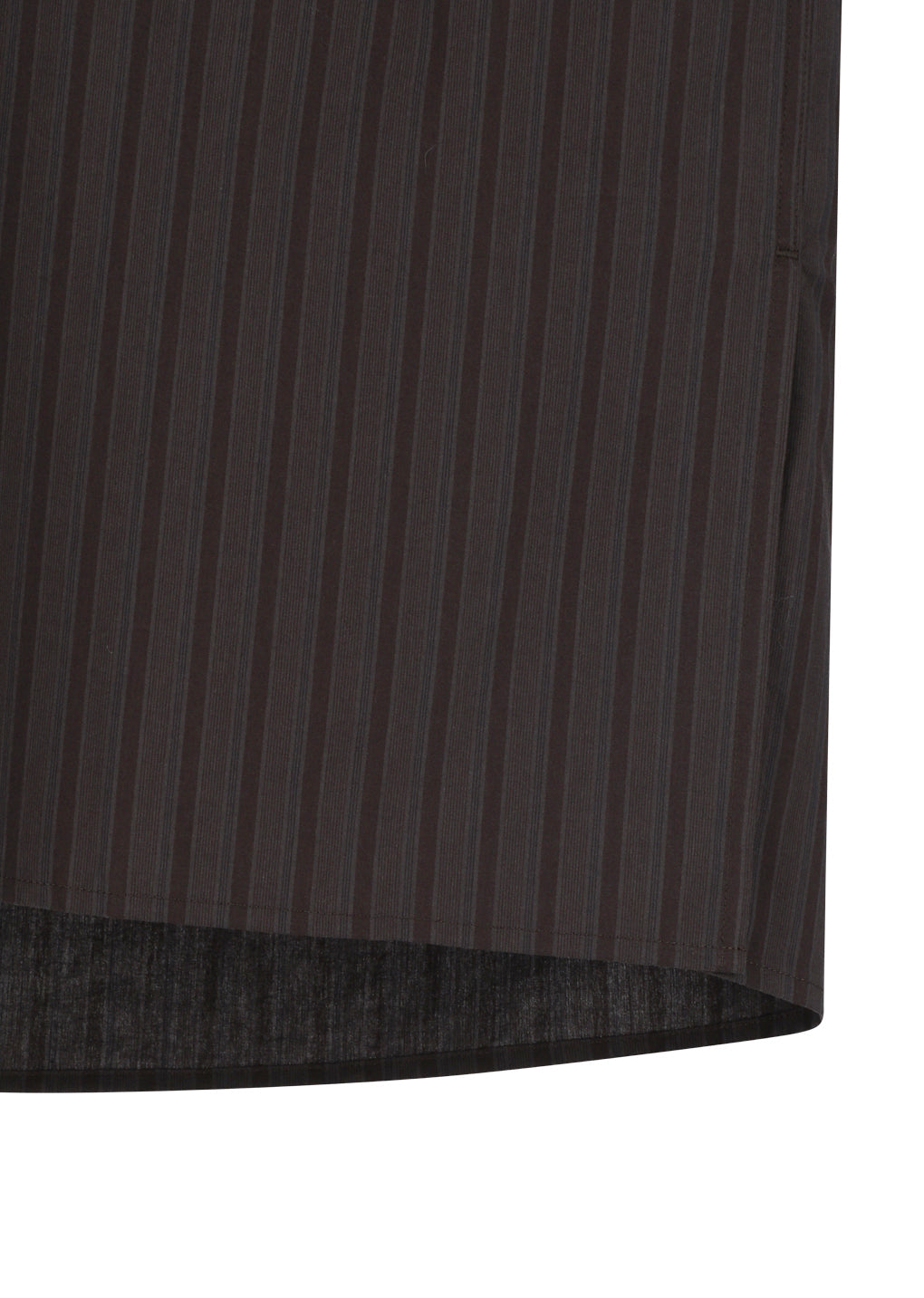 stripe square pocket oversized shirts, brown