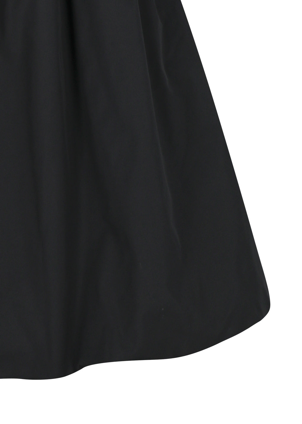 taffeta shirring mini skirt&top, black