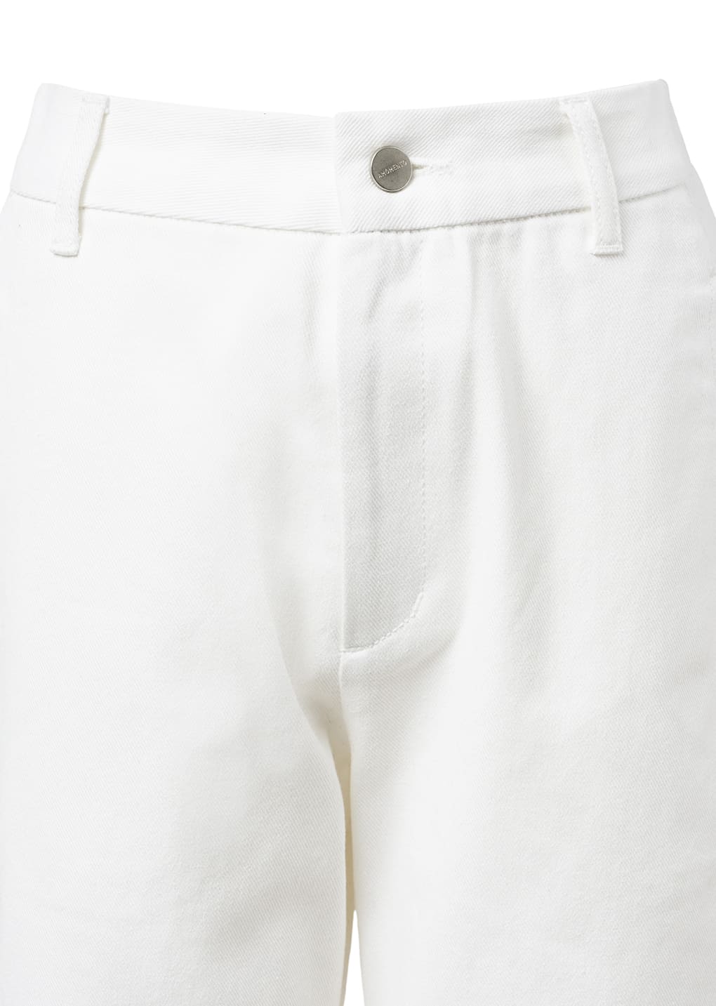 tapered fit denim, white