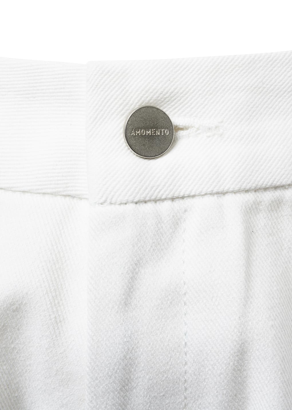 tapered fit denim, white