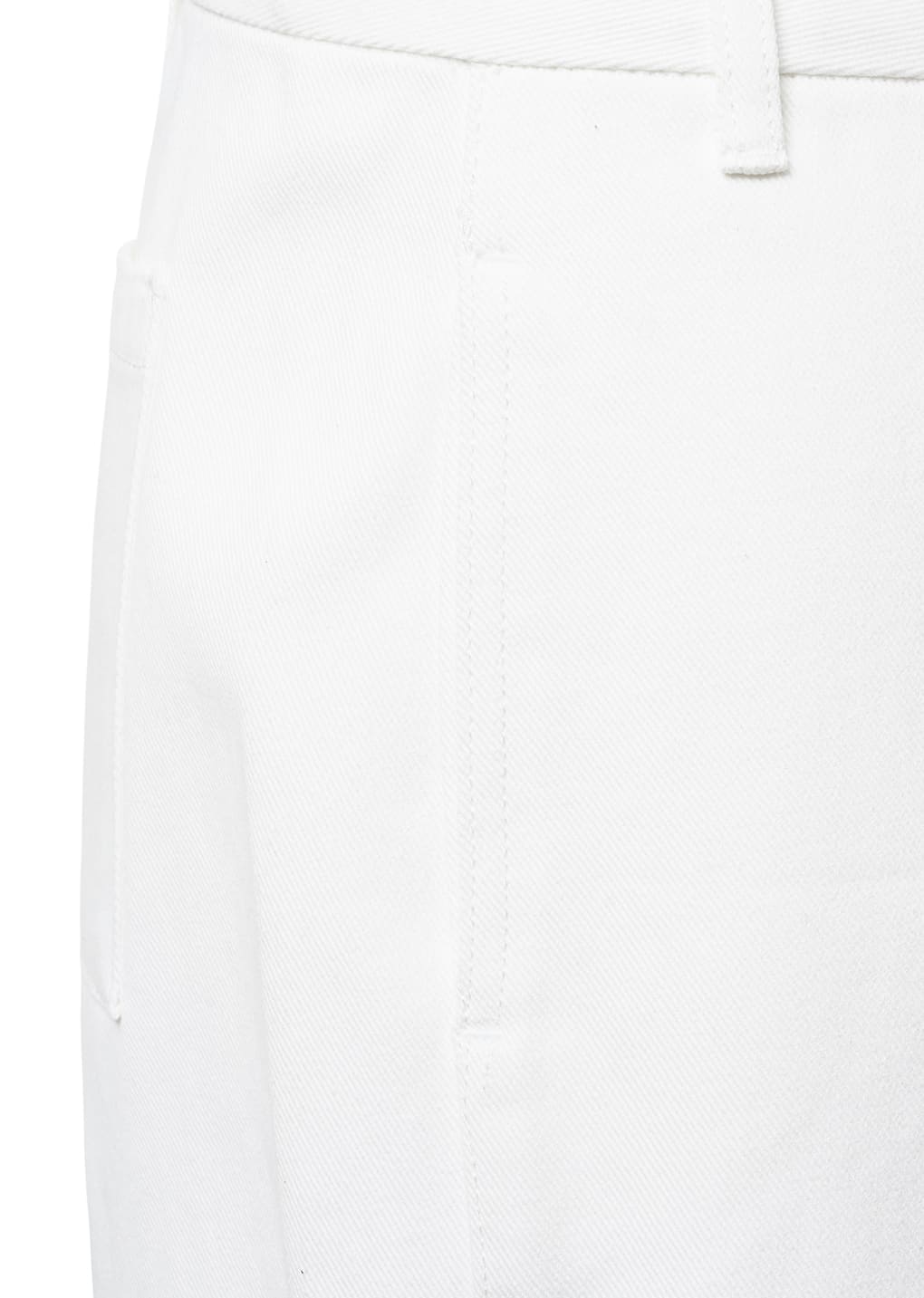 tapered fit denim, white
