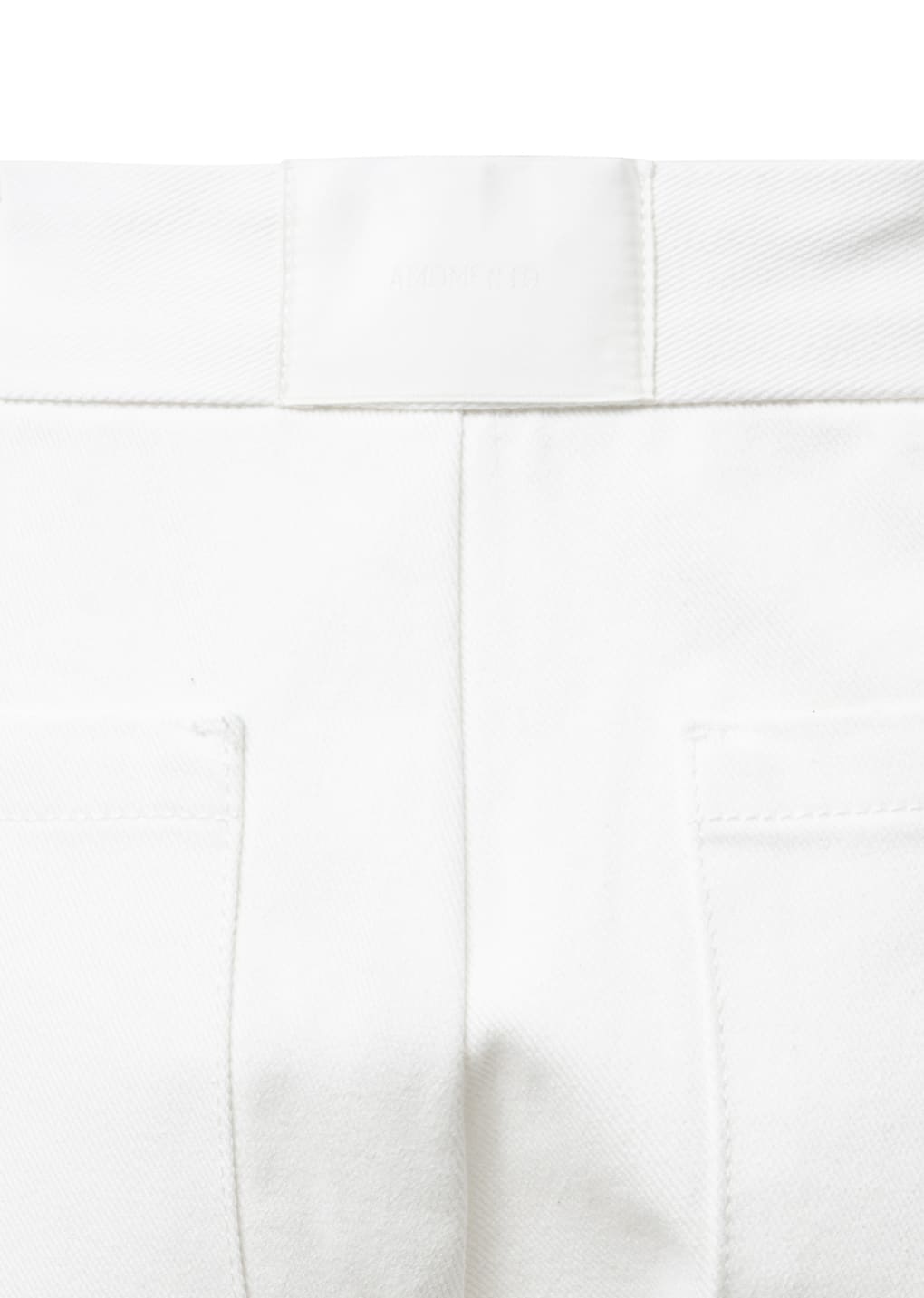 tapered fit denim, white