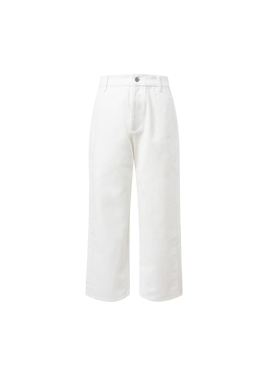 tapered fit denim, white