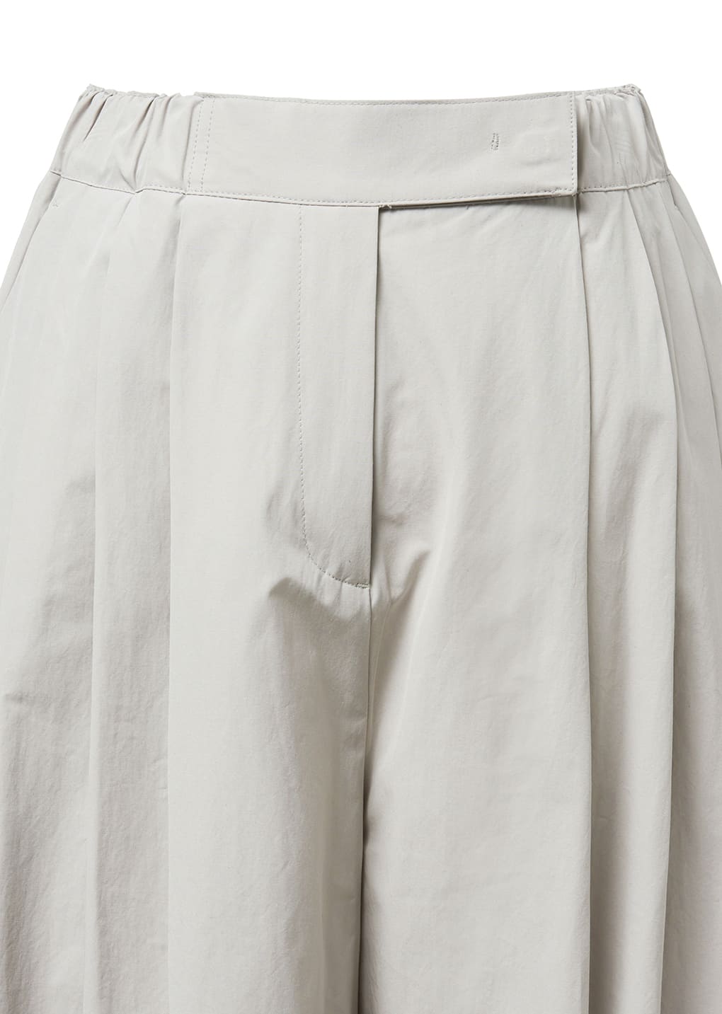 three tuck banding pants, grey