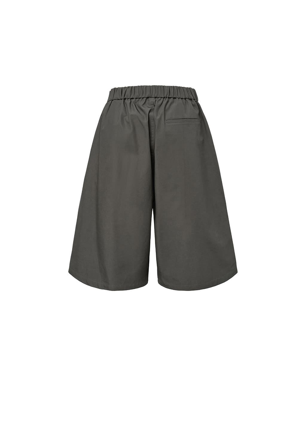 two tuck wide shorts, brown