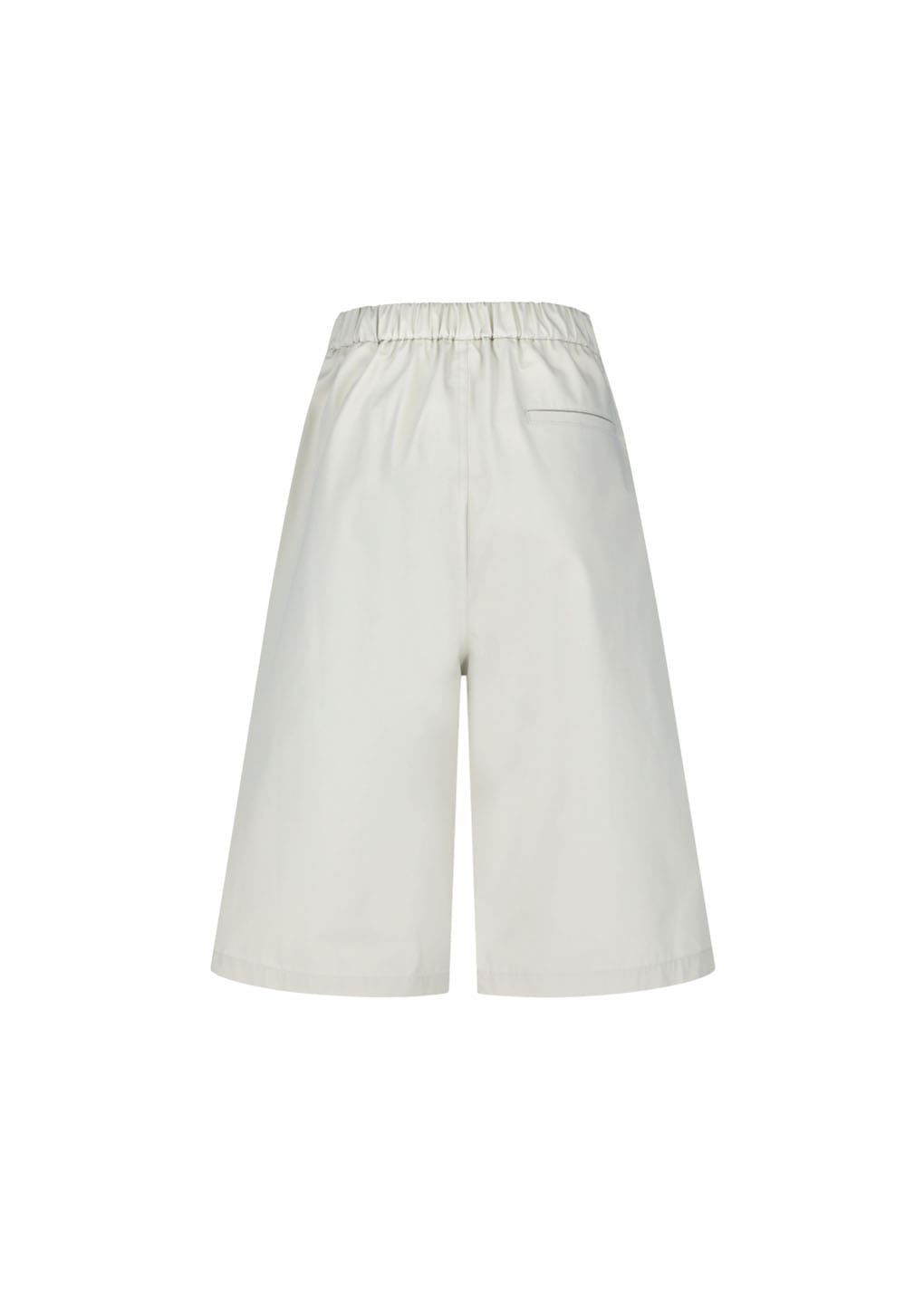 two tuck wide shorts, ivory
