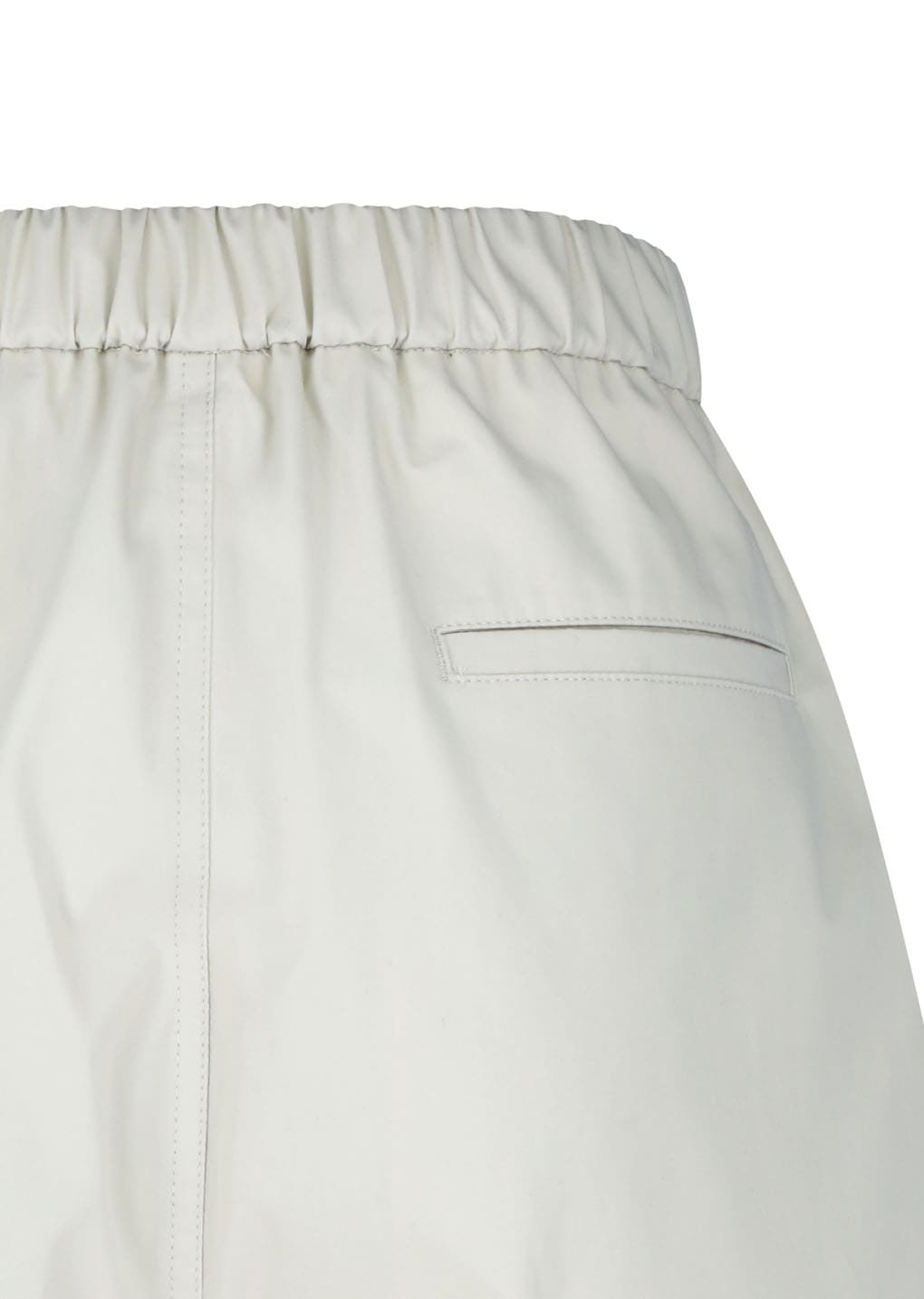 two tuck wide shorts, ivory