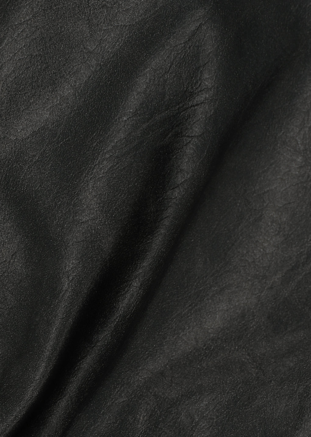 synthetic leather blouson, black