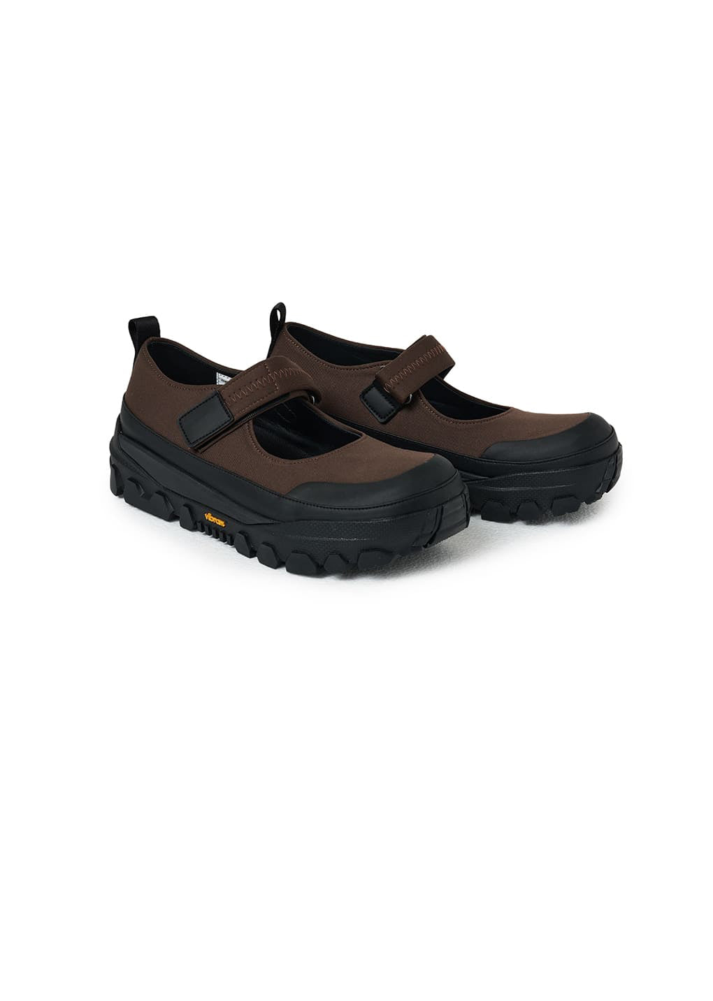 men's vibram mary jane, brown