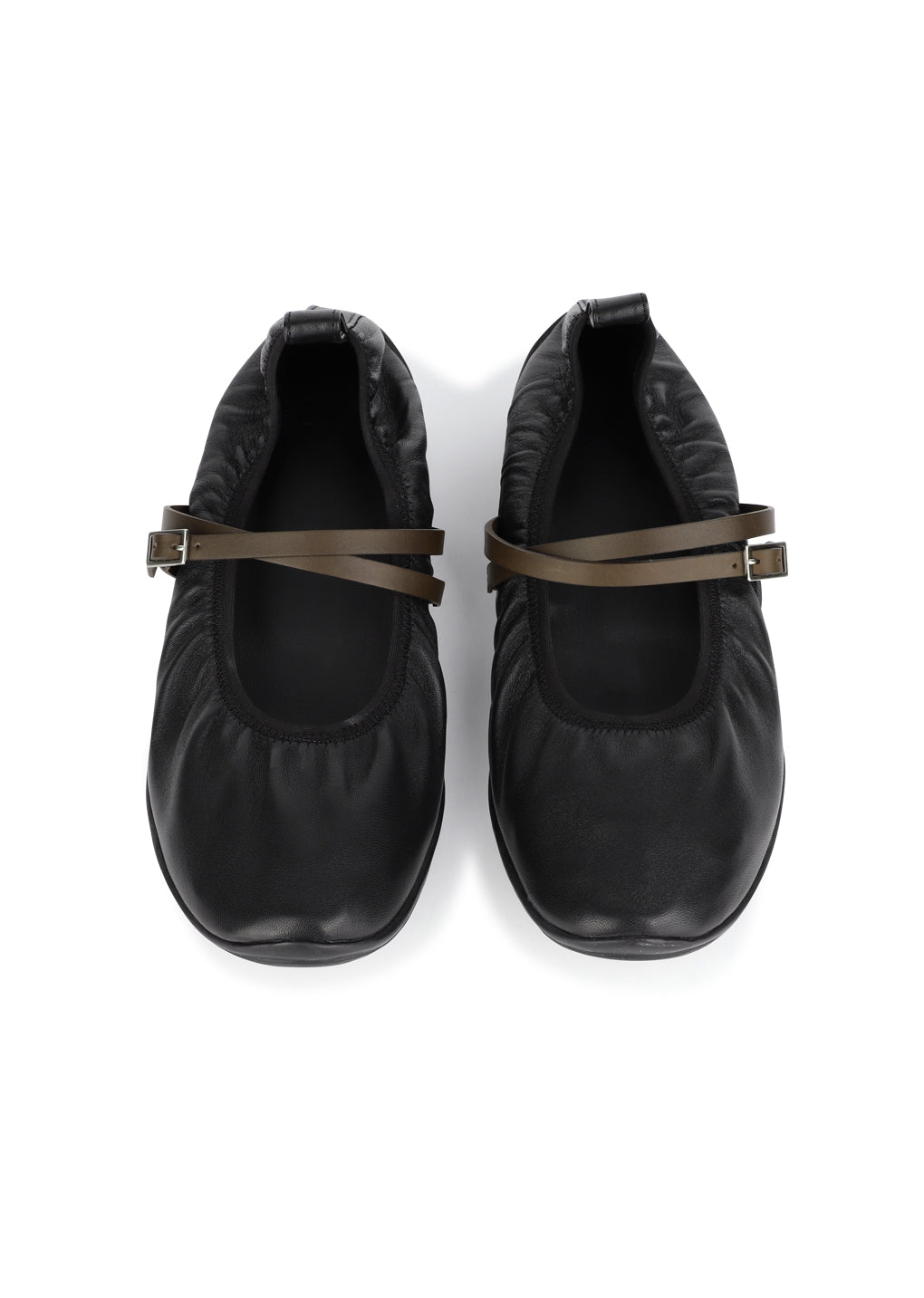 vibram shirring flats, black