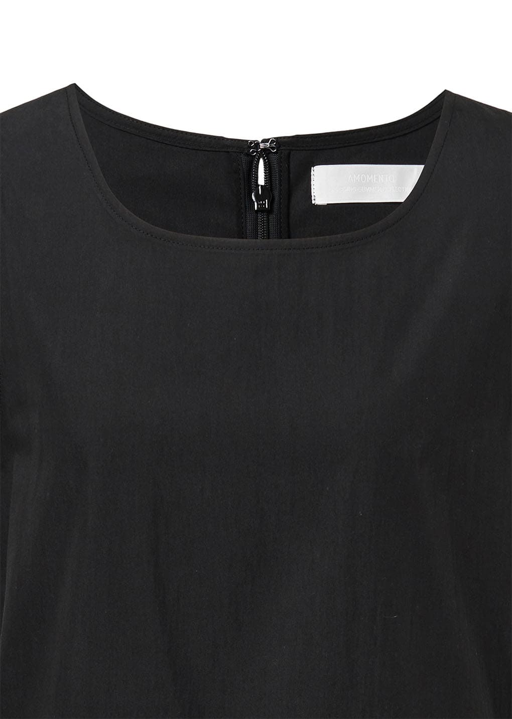 volume mini dress, black