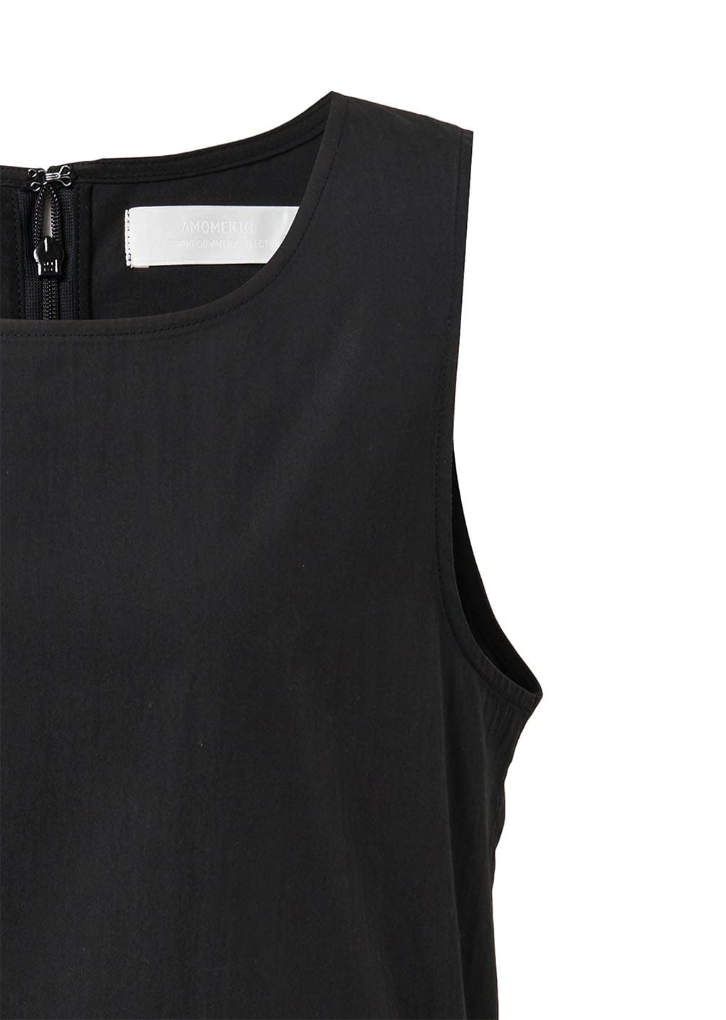 volume mini dress, black