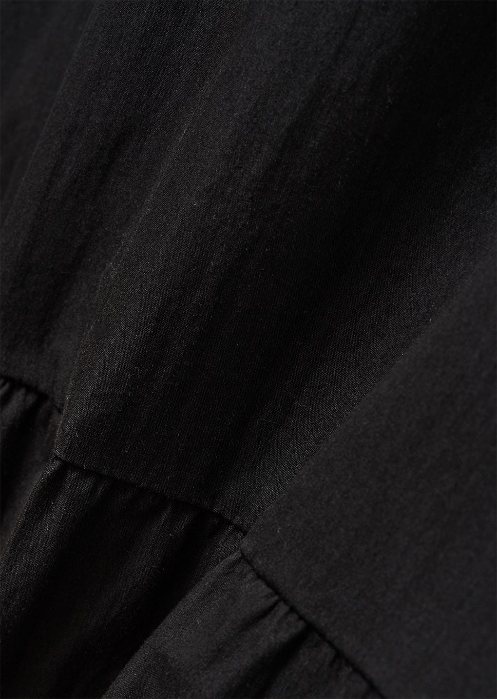 volume mini dress, black