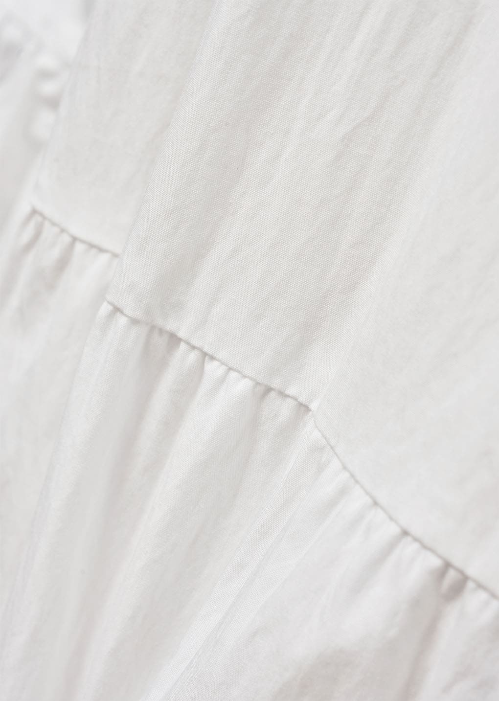 volume mini dress, white