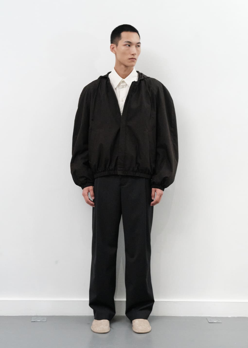 volume padded jumper, black