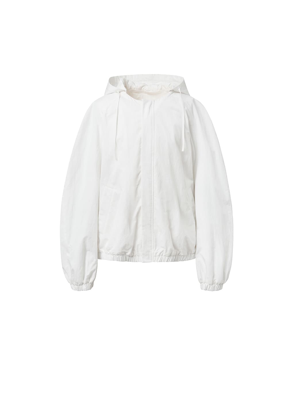 volume padded jumper, white