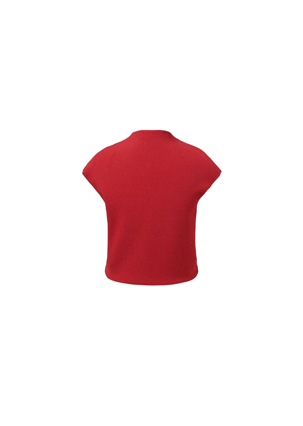 wholegarment cap sleeve cardigan, red