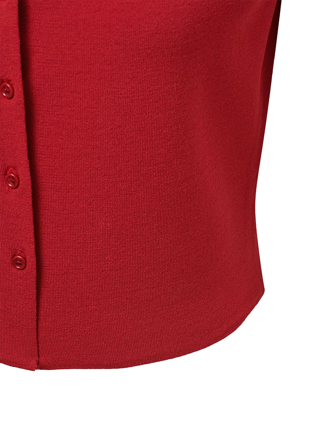 wholegarment cap sleeve cardigan, red