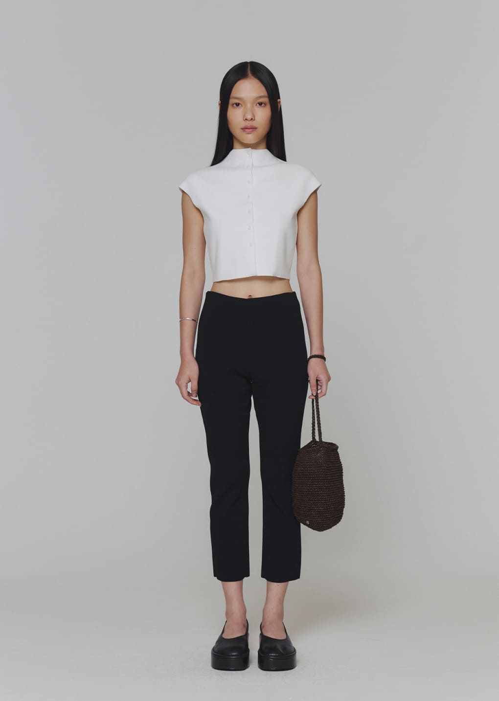 wholegarment cap sleeve cardigan, white hover