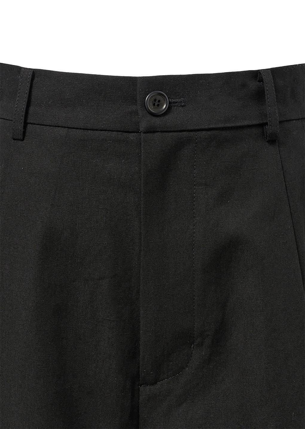 ★PARTIMENTO★ Pintuck Wide Bermuda Pants Black AMOMENTO EU